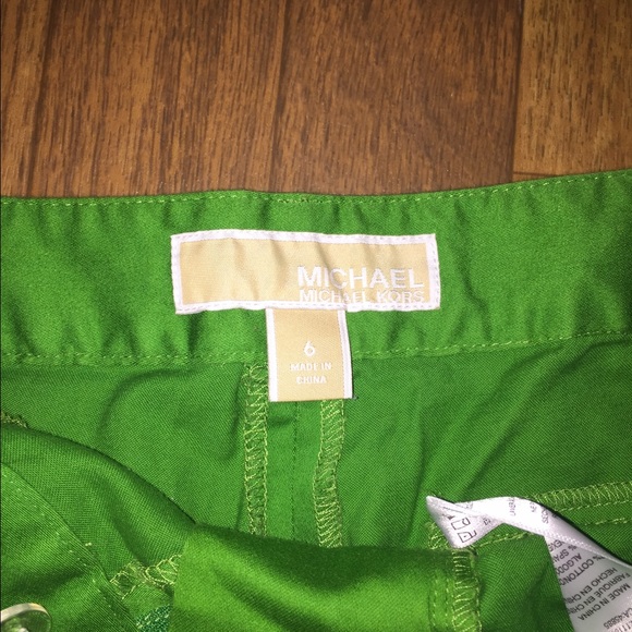 Green Michael Kor shorts