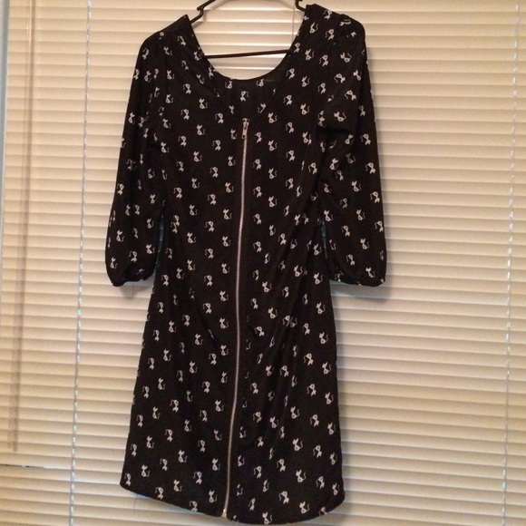 Rue 21 Cat Zip Up Dress