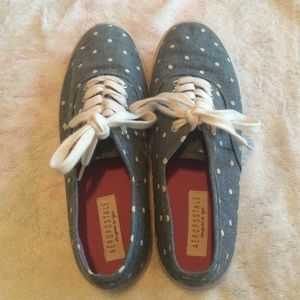 Polka dotted shoes