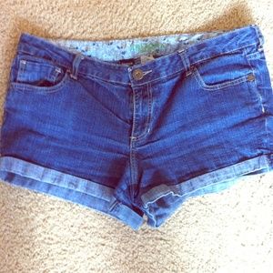 Denim shorts