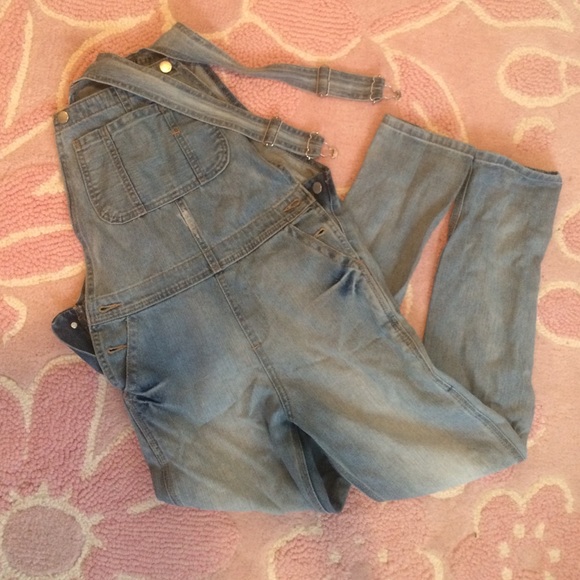 Topshop MOTO denim overalls