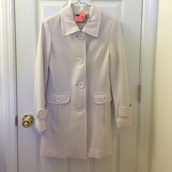 *SALE* Long Cream Peacoat