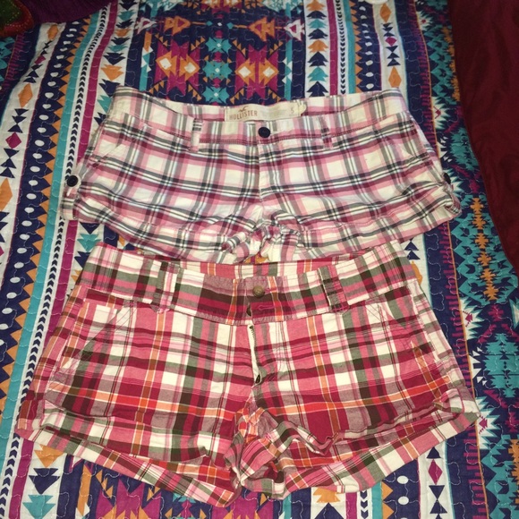 Hollister and Aeropostale plaid shorts SZ. 5