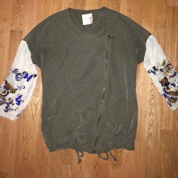 Zara embroidered jacket