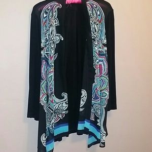 Chicos Travelers multi colored scarf front