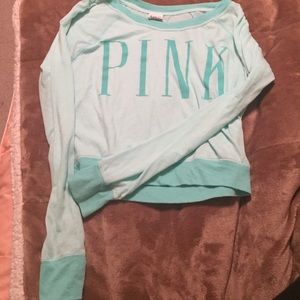 light blue pink shirt