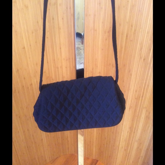 Vera Bradley Black Microfiber Evening Bag