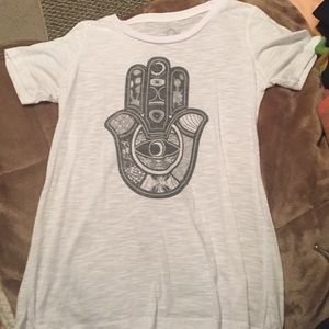 white shirt with cute design