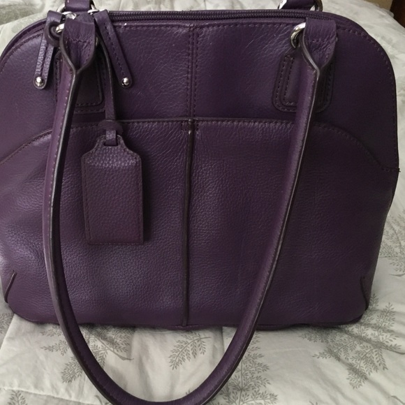 Plum colored Tignanello handbag