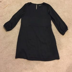 Black peasant style dress