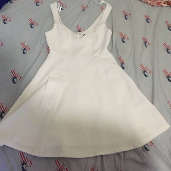 White dress with pockets