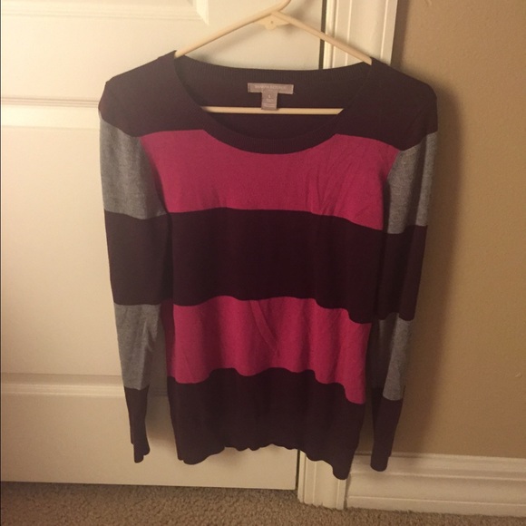 Banana Republic Sweaters - Banana Republic Sweater - Maroon, Grey & Pink