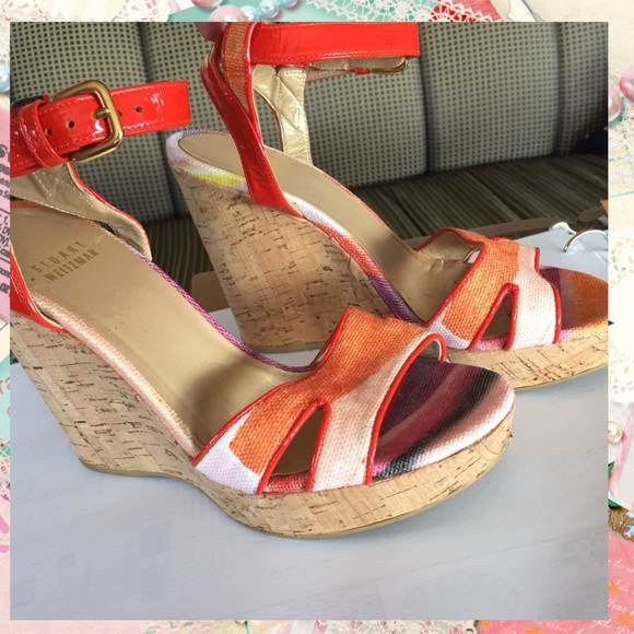 🔥 🔥 🔥Stuart Weitzman - colorful cork sandals