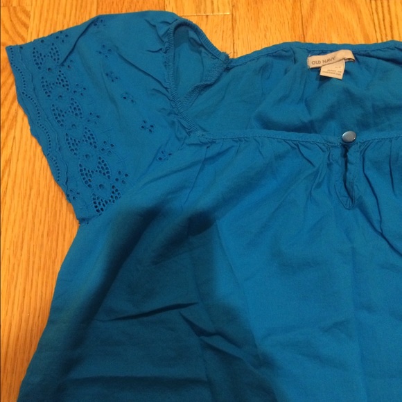 Vibrant blue shirt