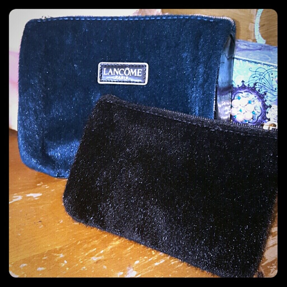Lancome Fuzzy Makeup Bag duo  **New