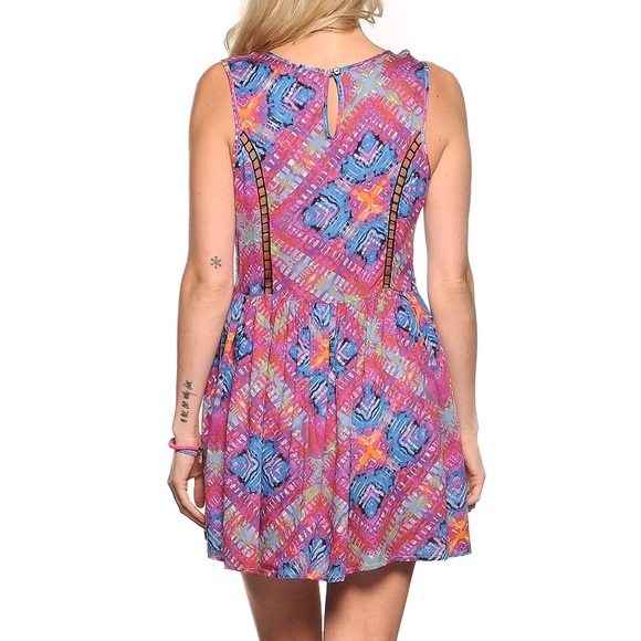 Minkpink rainbow wave dress - Picture 2 of 4