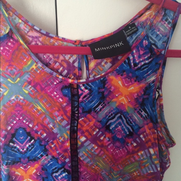 Minkpink rainbow wave dress - Picture 4 of 4