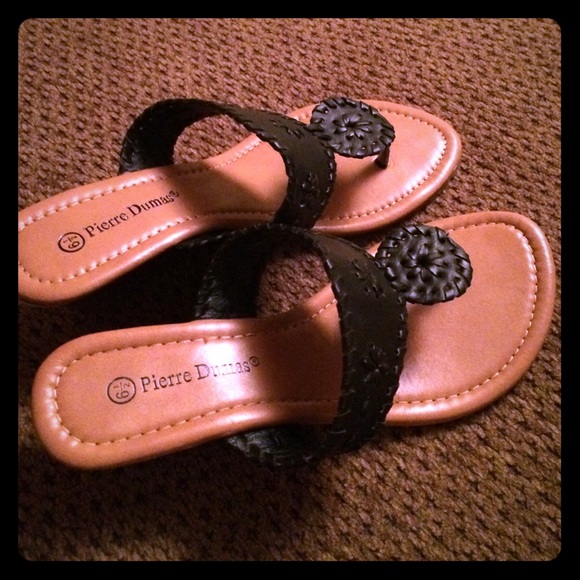 Black Sandal Wedges