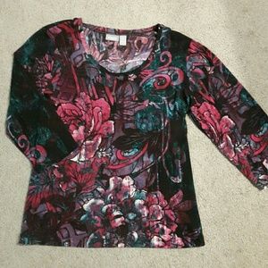 Chico's floral shirt.