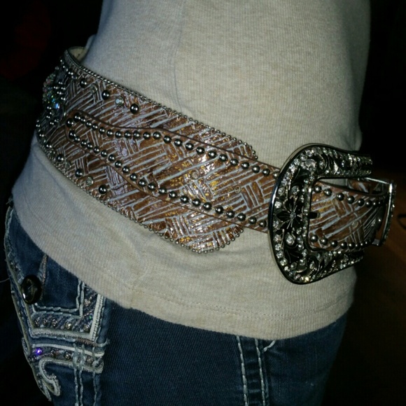 Katydid bling western belt size M