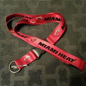 Miami heat lanyard