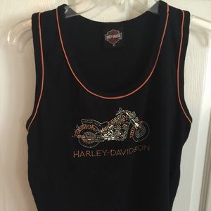 Harley Davidson bling tank top black