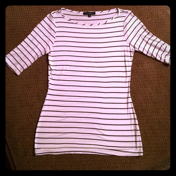 Black and White Striped Shirt