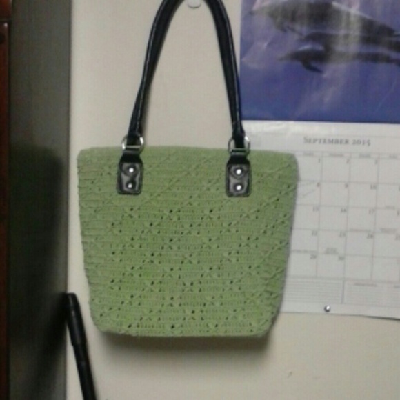 Green handbag