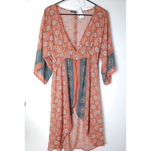 Boho 70s inspired Kimono Cover Up