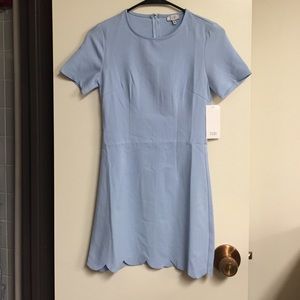 Tobi scallop hem dress