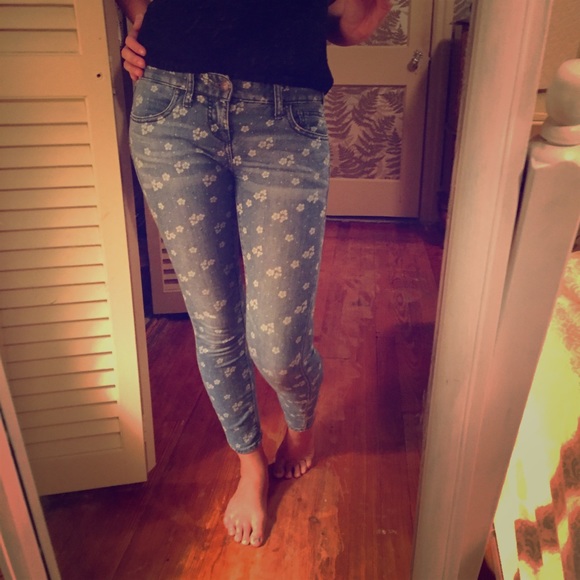 free people printed jeans!!!