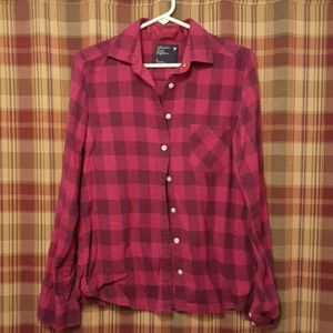 American Eagle flannel button up