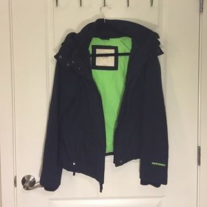 Abercrombie all weather jacket fleece lining