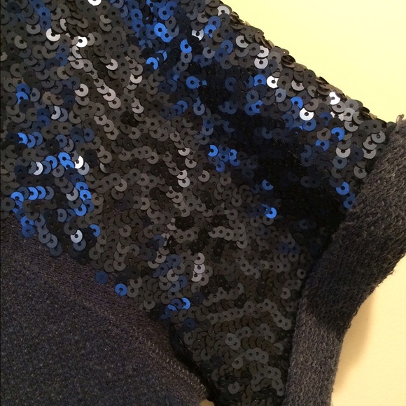 Navy Blue H&M Sequin Top - Picture 4 of 4