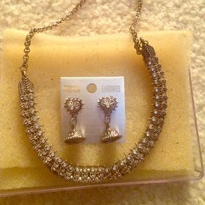 Indian Silver Rusted Necklace/Earrings Set❤️