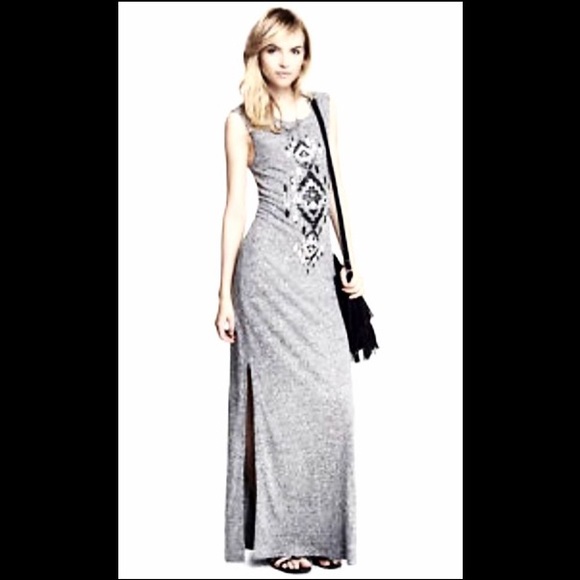 *Worn Once* Express Aztec Sequin Maxi Dress