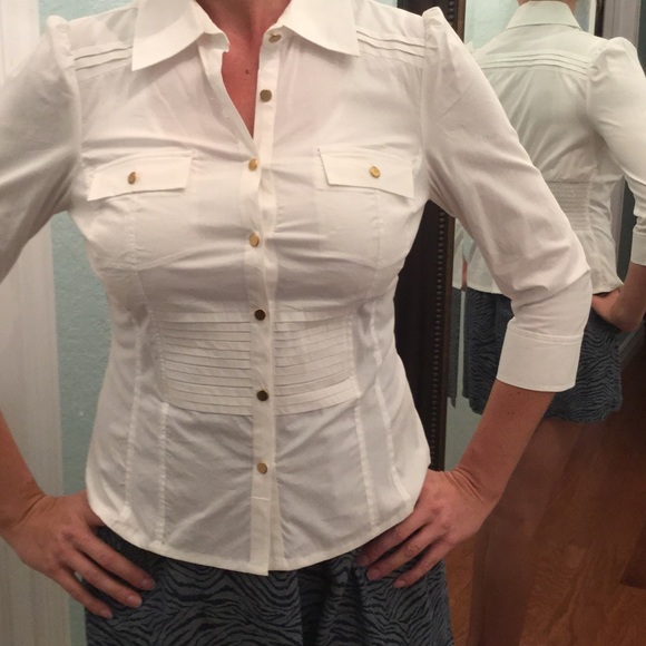 Bebe white shirt