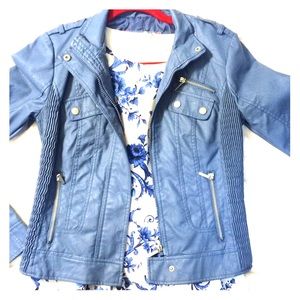 Faux leather jacket