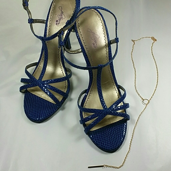 Cobalt Blue strapy shoes