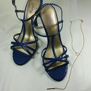 Cobalt Blue strapy shoes