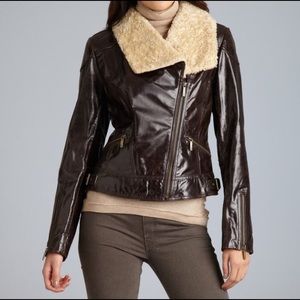 Laundry by Shelli Segal Brown Leather Jacket