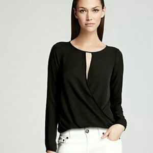 Theory Aija black blouse