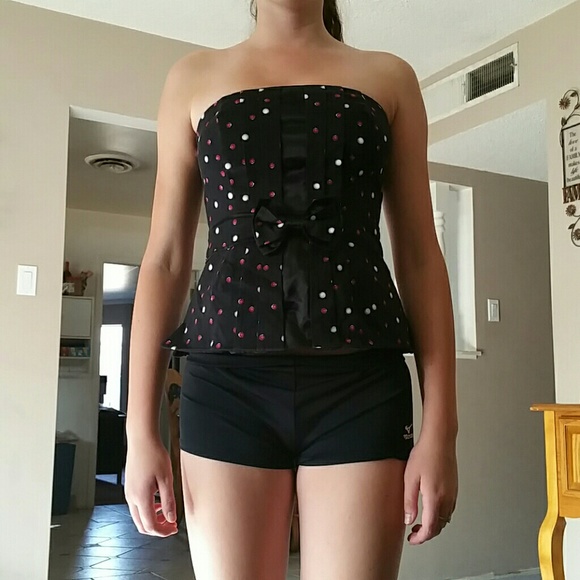 Strapless corset top