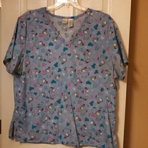 Disney scrub top