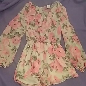 Vibrant colored romper