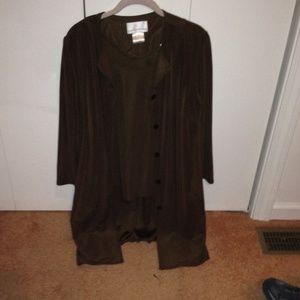 Susan Graver 2 piece duster and tank set