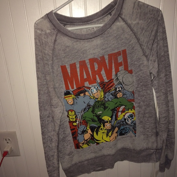 Grey Marvel Crewneck