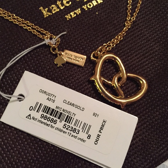 🚫SOLD NWT kate spade Gold NYC Pretzel Necklace! - Picture 3 of 3