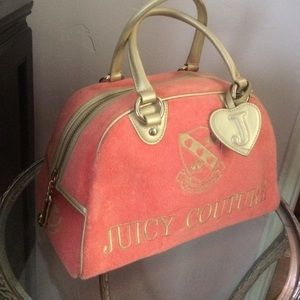 Pink, Velour Juicy Couture Handbag