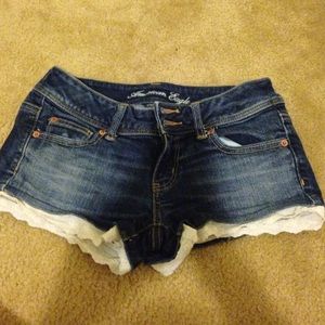 American eagle lace trim shorts